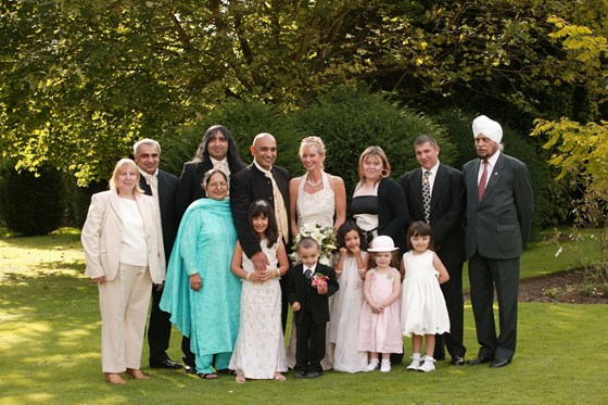 All the Sagoo family at Bob & Dawn's Wedding