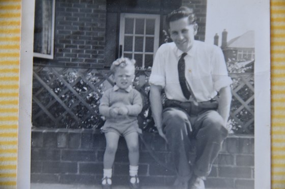 with Dad, in Sale