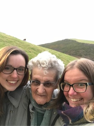 Betty and her favourite granddaughter in laws