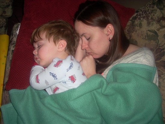 Aunt Jenny and Liam Sleeping