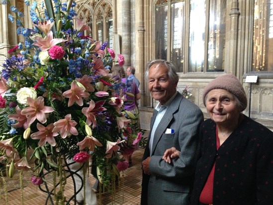 2016? Bob & Violet at the Winchester cathedral flower festival