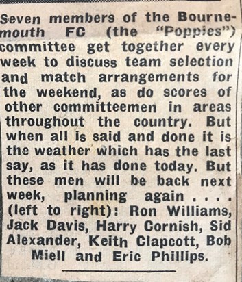Caption for 1962 cutting from The Football Echo & Sports Gazette