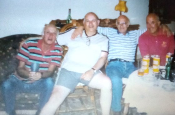 Brian with the Muscat cousins in Malta