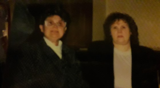 Irene with her sister Maureen