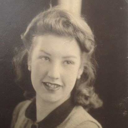 This was mum in her late teens. X