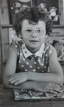 Ysgol y Graig Primary. Pam loved school and she loved that dress. 