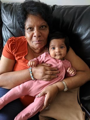 Grandma and baby Aariya
