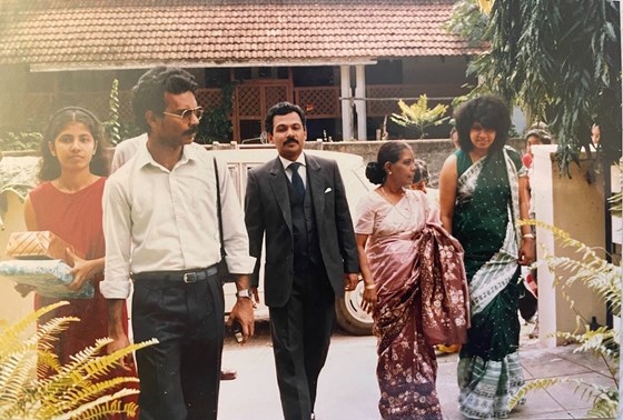 Tharshini, Amala, Jegaraj, Grandma, Marmie - Jegaraj & Jayanthy's wedding