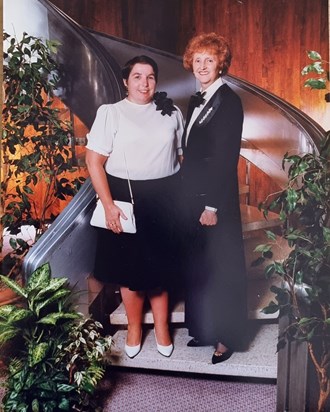 Linda and Margot. Canberra Cruise July 1990