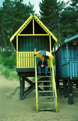 Beach House and Umbrella