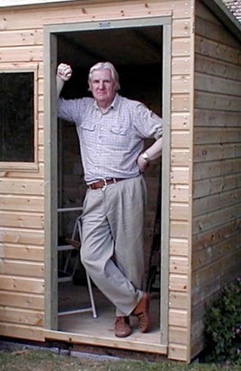 Gerald and his shed, 2001