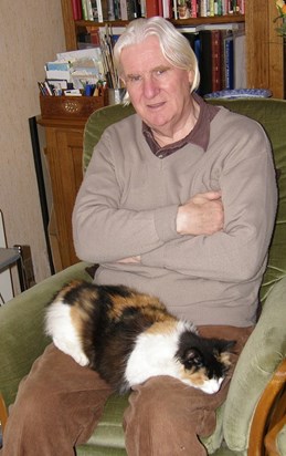 a neighbour's cat making herself very comfortable, 2008