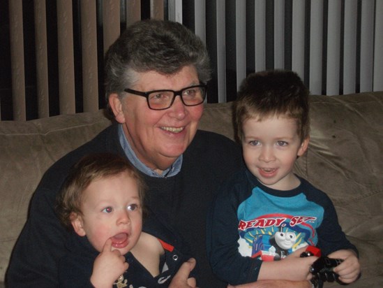 Cheeky Grampa with his boys