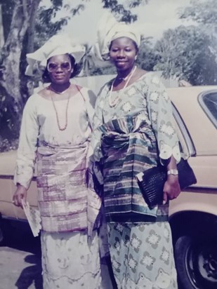 Ruth with her beloved sister, Theresa (we call her 'Auntie Totty') in Nigeria