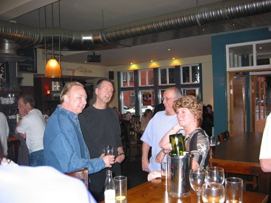 leaving do - Carole & john, Johnny, Colin