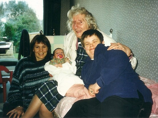 Clare, Mum, Moya & Paula  1998