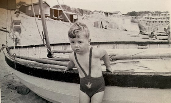 Ian with his first boat