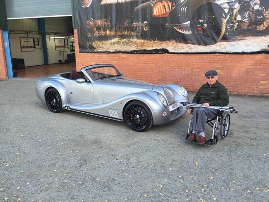 Trip to the Morgan motor company.  Dad was like a kid in a sweet shop