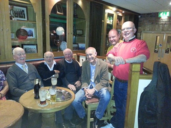 Byrne's in Ardclough with Bob as an honorary member