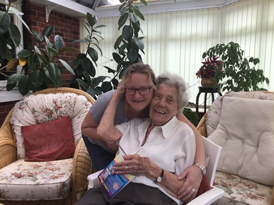 Bridget and Joy In the conservatory-  August 2017