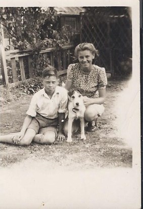 Cynthia with Brother John as a teenager 