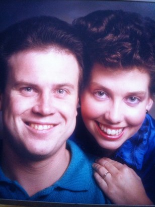Our engagement photo. We look so young in this and you had hair then. xxx