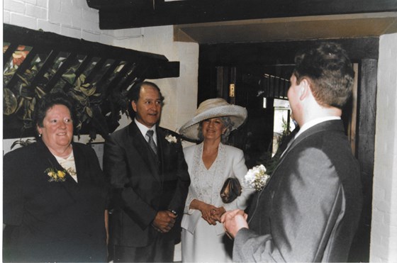 Janet and John and daughter Tracys wedding 