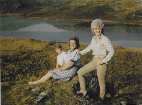 Janet with daughter Lorette and friend Florrie 