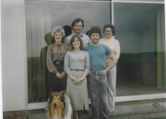 Janet and family at the Forge