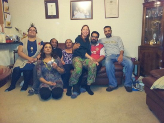 Ramesh and Family with nephew Deepak