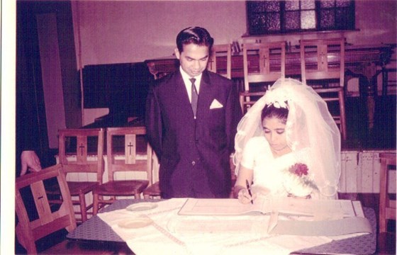 mum and dad's wedding