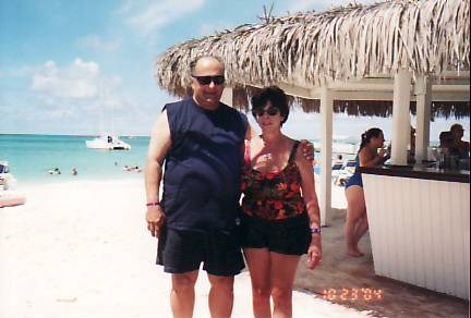 At Beach in Aruba