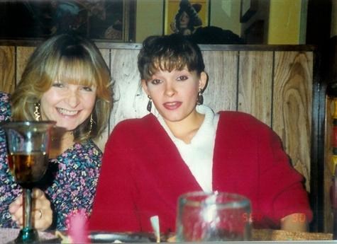 Virginia Spiegel and Janet Lee Haynes on her 23rd birthday | September 1, 1990