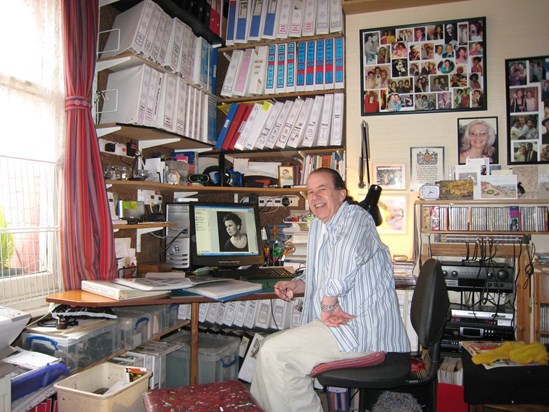 Petey at his flat in 2008