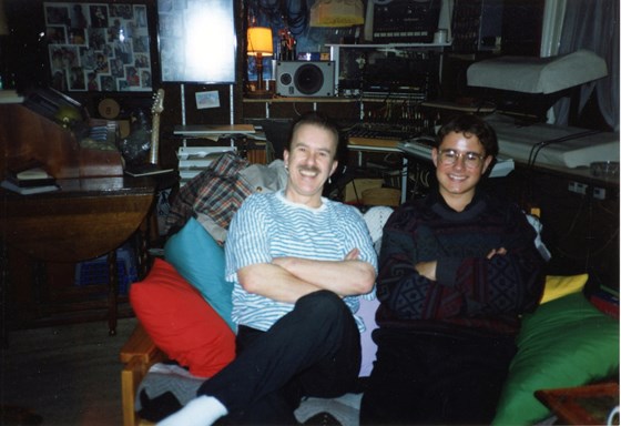 Paul with Charles, early 90s