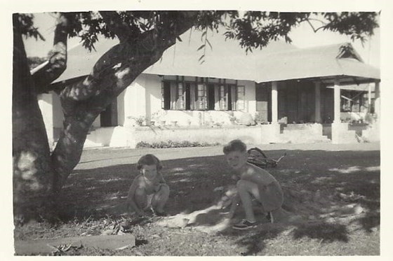 Paul and Caroline enjoying their Indian childhood together.