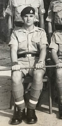 As a young Provost Sergeant in 45 Commando in Aden 1967 - a source of many stories 