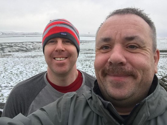 Ste and Mark in the Peak District