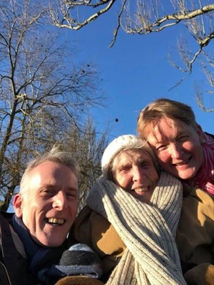 Mum, Anita and I in the park