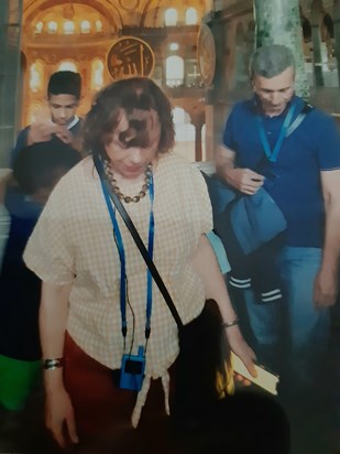 Vasoulla inside Saint Sophia, Contantinople, Jul 2019