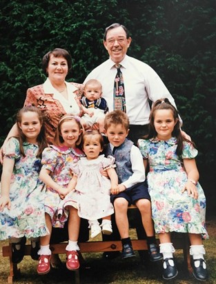 Garfield and Marian with their Grandchildren 
