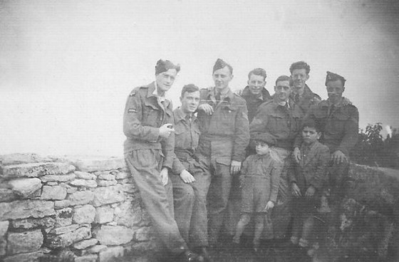 Mount Erice, Sicily, February 1944 Frank 2nd from left