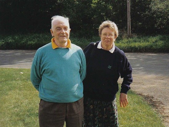 With Joy Norman near the House of Correction in Folkingham   8th Sept '93