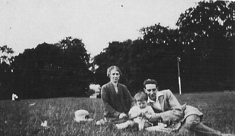 Dad, Grandma & R.A. Riley in Burghley Park c1925
