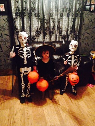 Happy Halloween From your Brothers & Sister x x x