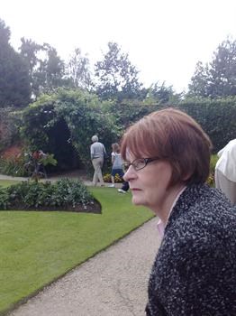 Ann loved beautiful gardens. Alex