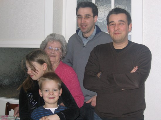 Nan with her grandchildren