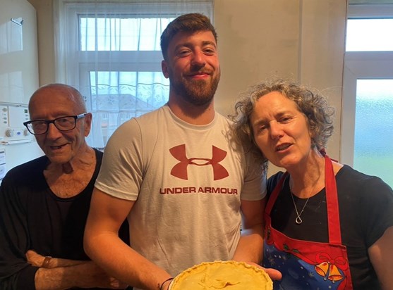 Making granny’s delicious pie