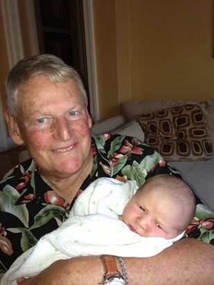 Lou and grandson, Chase, June 2013