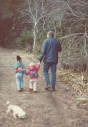 Lou, Megan, Ian, and Tiffany on a weekend hike.